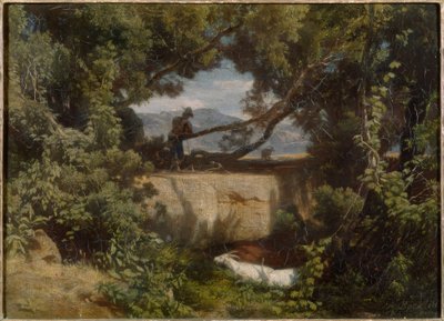 Goatherd in Campania by Arnold Böcklin